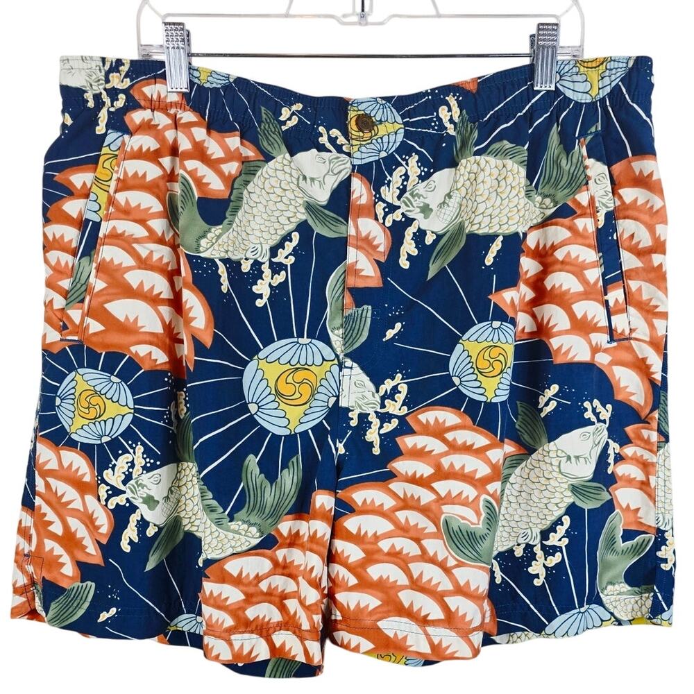 Tommy Bahama Men's Aquatic Fish Vacation Poolside Swim Trunks Shorts L